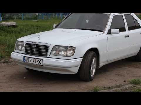 Видео: обзор тест драйв Мерседес , дизель , белый мерин, Mercedes -  benz w124  , 250D , OM 605