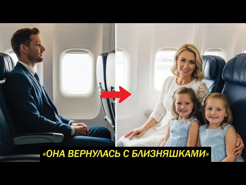Видео: Миллиардер бросил жену. Десять лет спустя он увидел её в самолёте с дочерьми-близнецами.
