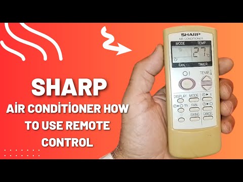 Видео: Кондиционер SHARP как пользоваться пультом дистанционного управления