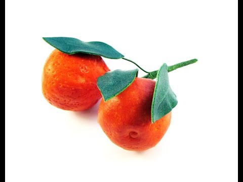 Видео: Мастер-Класс "Как изготовить декоративный мандарин из фоамирана". 2015 г.