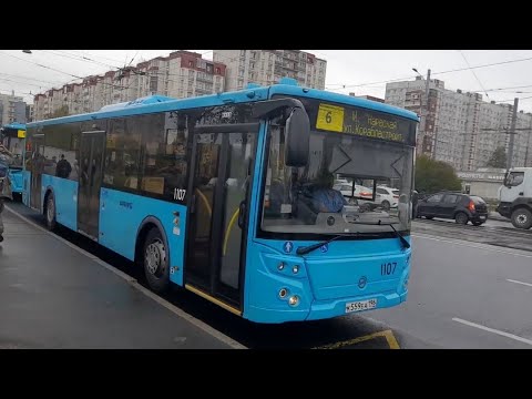 Видео: ЛиАЗ-5292.65 1107 на маршруте 6