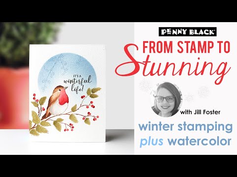 Видео: От штампа до потрясающего результата: волшебство создания открыток с зимними птицами! | Три прост...