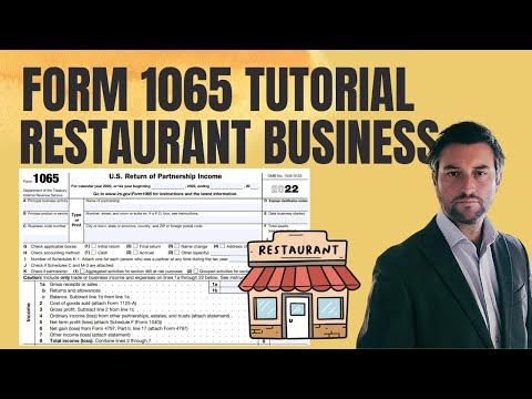 Видео: Как подать форму 1065 за 2022 год — пример для ресторана