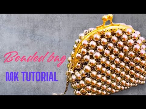 Видео: Сумочка с фермуаром из бусин мастер класс