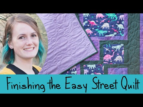 Видео: Завершение работы над лоскутным одеялом Easy Street от Easy Peasy 3-Yard Quilts