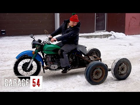 Видео: ВЕЗДЕХОД из МОТОЦИКЛА УРАЛ - ПЕРВЫЙ ЗАПУСК