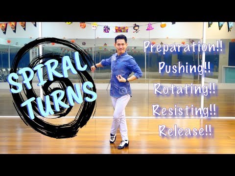 Видео: Спиральные повороты | Латинские танцы с Говардом Локом