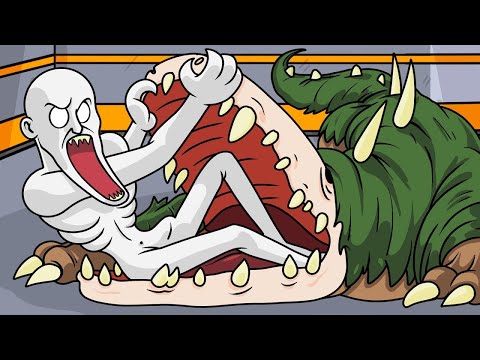 Видео: Скромник VS Неуязвимая рептилия?! (SCP Анимация) - русская озвучка