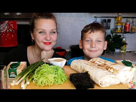 Видео: Мукбанг Домашняя Шаурма🌯Корейский салат из Редьки /Отвечаем на вопросы /