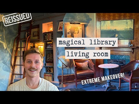 Видео: Эклектичное преображение гостиной-библиотеки с ТАКИМ количеством секонд-хендов!