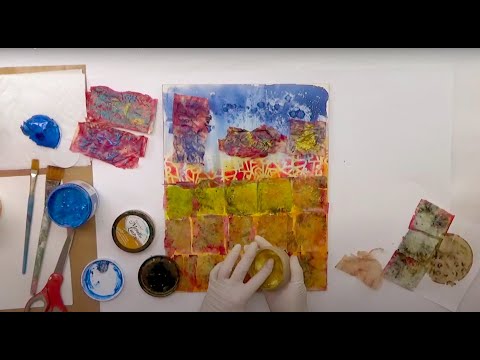 Видео: Искусство чайных пакетиков — смешанная техника