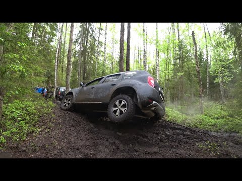 Видео: Duster хороший внедорожник!? УАЗ, Шнива, Pajero 2 в торфяной ловушке!