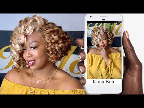 Видео: Кима Рипл Глубокий Боб Крючком с Изогнутой Невидимой Частью *Без Соскальзывания* {Метод Узелка Жа...