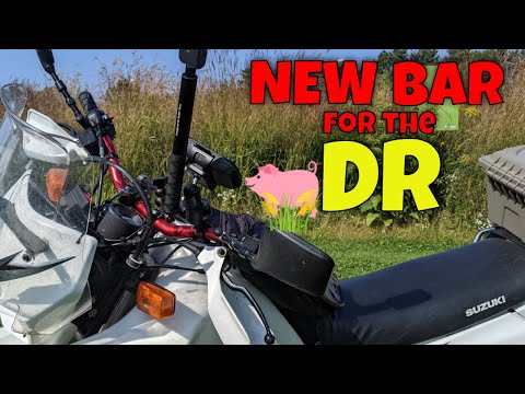 Видео: Установка новых рулей и подножек на DR650