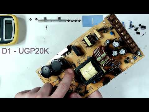 Видео: РЕМОНТ БЛОКА ПИТАНИЯ ДЛЯ СВЕТОДИОДНЫХ ЛЕНТ ECOLA B2L400ESB 12V 400W 33,33A