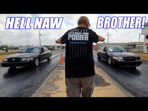 Видео: «STOCK» Marauder от Cleetus против нашего 650-сильного Turbo Crown Vic
