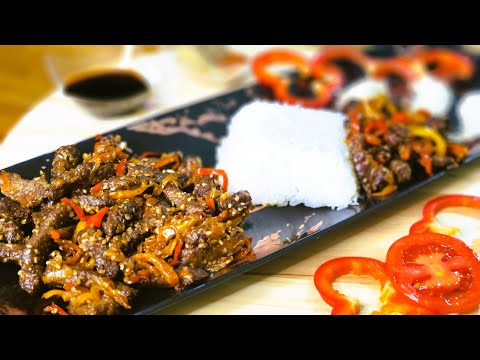 Видео: МЯСО по-китайски с овощами и рисом в соевом соусе. Вкусный рецепт!