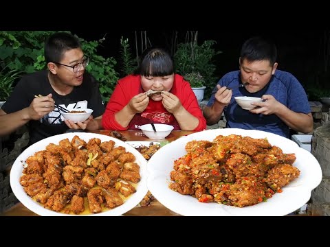 Видео: [Коллекция] Закуска из жареных ребер с чесноком в северной части провинции Шэньси ”Яичные пузыри”!