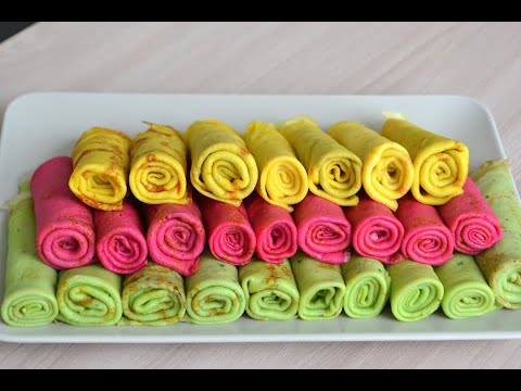 Видео: Цветные блины