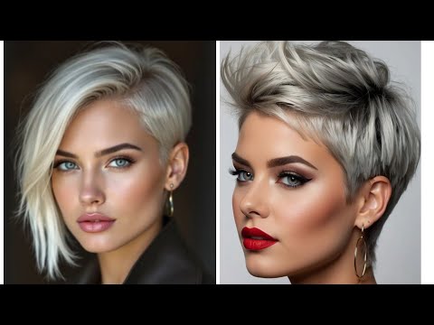 Видео: Последние 40 изображений коротких стрижек для женщин и удлиненного боба-пикси