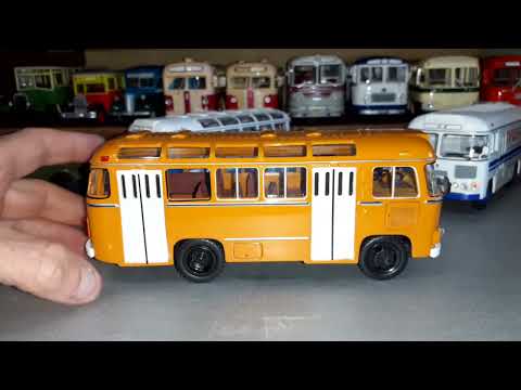 Видео: обзор моделей 1/43 паз 672   3205  4230  камаз 5511  зис 150