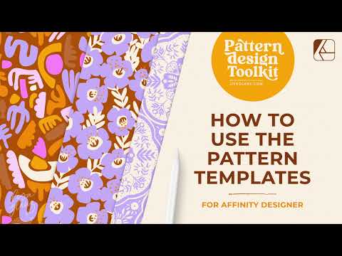 Видео: Как использовать шаблоны дизайна узоров для создания идеальных повторов в Affinity Designer