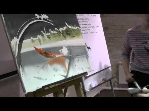 Видео: Александр Воцмуш Создание картины по заданной теме  2014