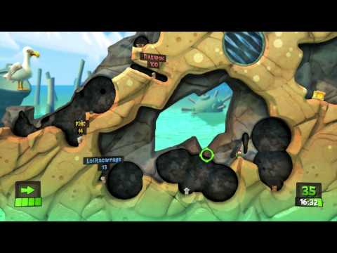 Видео: Смешновки #34 - Worms Revolution - "Глупость"