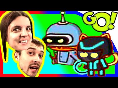 Видео: БолтушкА и ПРоХоДиМеЦ Встретили РОБОТОВ Лисят! #444 ИГРА Ударный Отряд Котят 2