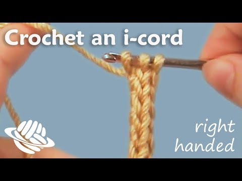 Видео: Вяжем крючком шнур i-cord (версия для правой руки)