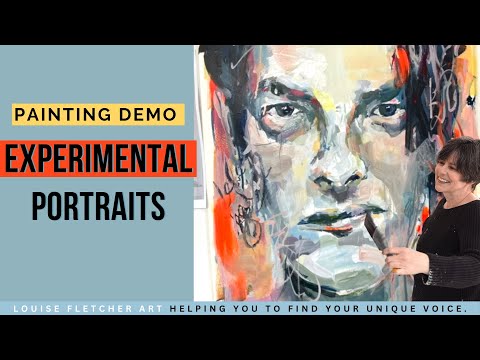 Видео: Демонстрация живописи: Экспериментальные портреты