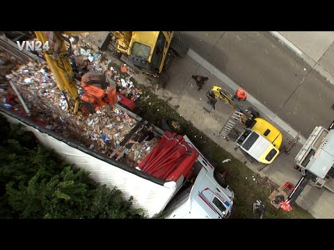 Видео: VN24 - Эвакуация грузовика на A44 - сначала нужно было сделать много «документов»