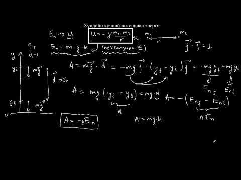 Видео: 3.8-Физикийн хичээл-хүндийн хүчний потенциал энерги