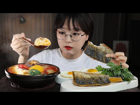 Видео: АСМР ЕДА острое мягкое рагу из тофу, испанская скумбрия на гриле, яичница | MUKBANG