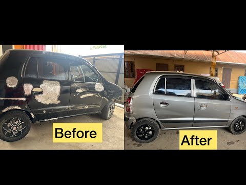 Видео: Полный ремонт кузова SANTRO до и после @CarRepairVideos /Down town motor Hmarveng/