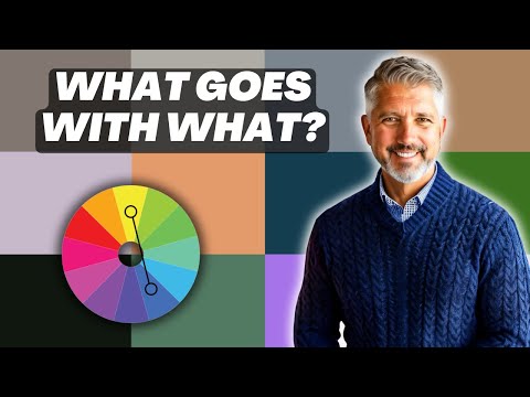 Видео: Подбор цветов в мужских осенних нарядах с использованием цветового круга