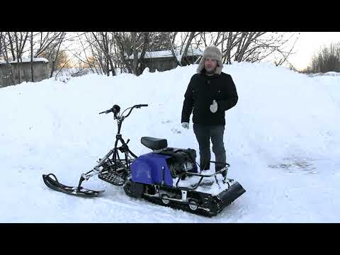 Видео: Мотобуксировщик СИГМА-3К. Легкий буксировщик с лыжным модулем, реверсом, вариатором TAV2-40. Обзор.