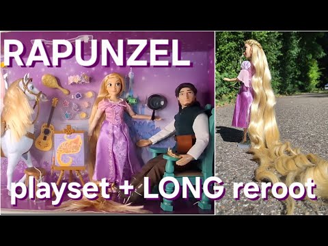 Видео: Обзор куклы и ДОЛГАЯ перестройка: игровой набор «Рапунцель» и экстремальная переделка прически Ра...