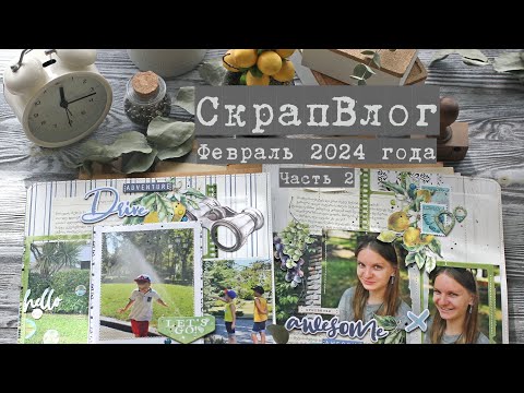 Видео: Влог февраля (часть II): распаковки, МК, скрап работы, противовирусные препараты