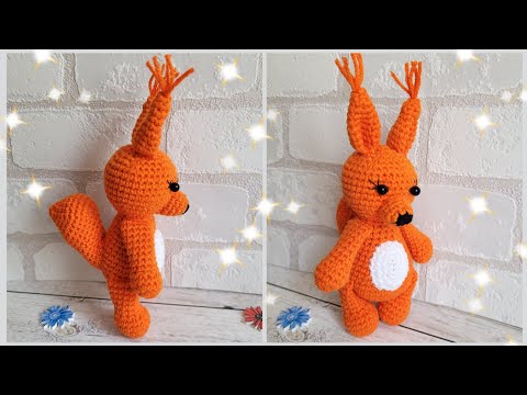 Видео: 😍БЕЛКА ВЯЗАНАЯ КРЮЧКОМ✨crocheted squirrel🐿gehäkeltes Eichhörnchen