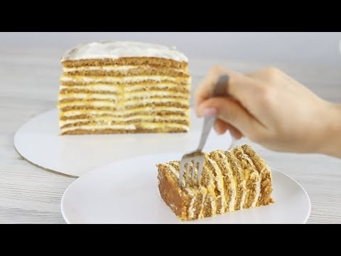Видео: ТРОПИЧЕСКИЙ ТОРТ МЕДОВИК. Рецепт медовика БЕЗ РАСКАТКИ коржей. Нежный торт медовик и крем медовика