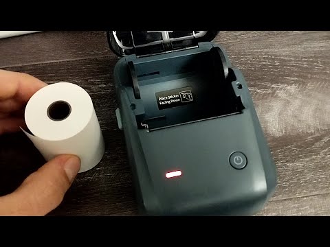 Видео: NIIMBOT B1 - попытка печати кассовой лентой