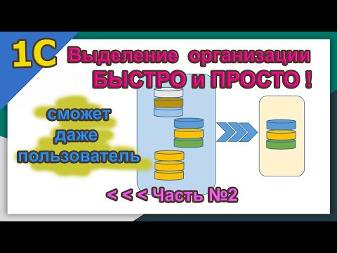 Видео: 2.Выделение организации из общей базы без обработок. Сможет даже пользователь. Часть №2 | #1C