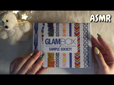 Видео: Распаковка Глэм Бокс, асмр шепот, профессиональная косметика • ASMR Glam Box мои покупки, таппинг