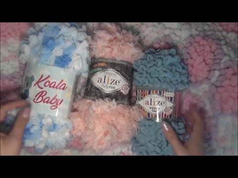 Видео: Коврики из ALIZE PUFFY, ALIZE PUFFY FUR, KOALA BABY  и другой петельчатой пряжи.