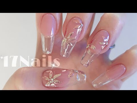 Видео: цветочный⭐наращивание ногтей