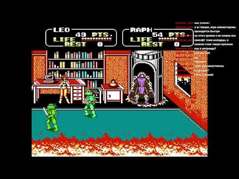Видео: Teenage Mutant Ninja Turtles II: The Arcade Game — ностальгичный хардкор (Полное прохождение)