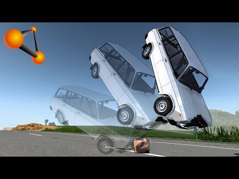 Видео: МАЛЕНЬКИЙ КАМЕНЬ - БОЛЬШАЯ АВАРИЯ | BeamNG.drive