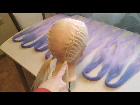 Видео: Косы с канекалоном . Ложные на резинках