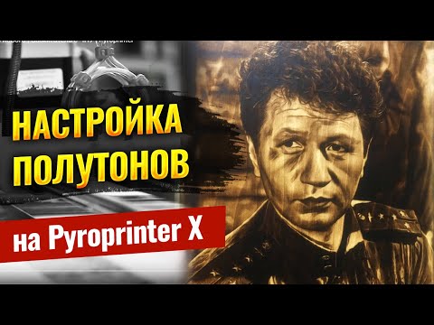 Видео: Пиропринтер - настройка полутонов, как поднять качество при разных обработках фанеры